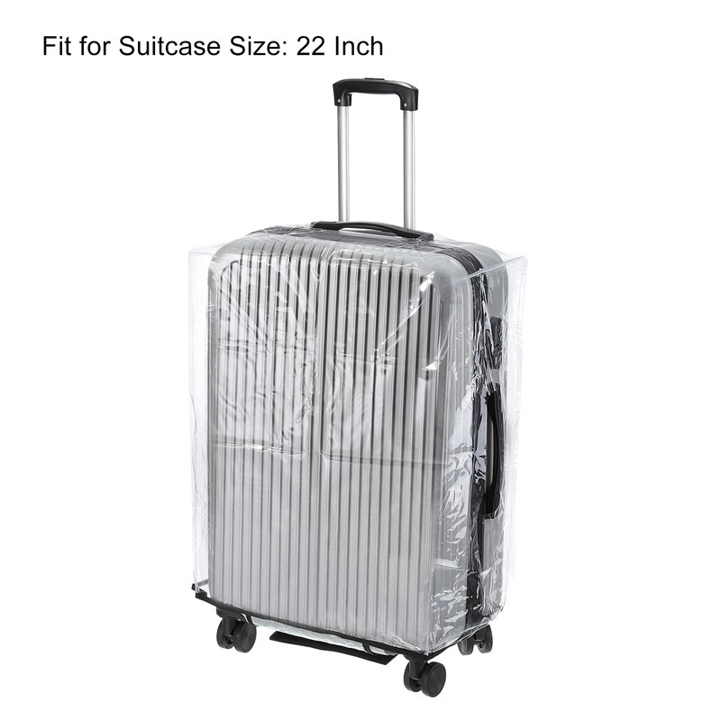 PATIKIL Clear Universal Luggage Protector with Fastener 22 Inch, Portable