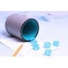 Dice Cup Set PU Leather and Felt-Lined, Quiet Shaking for