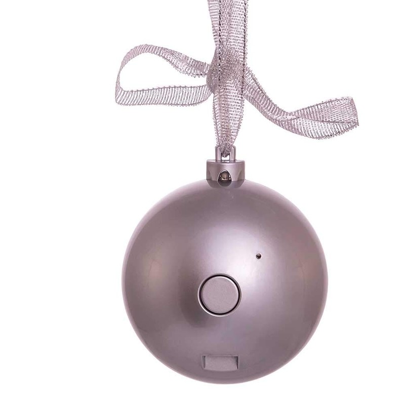 70MM Silver Bluetooth Musical Ornament Ball