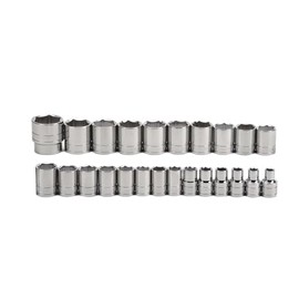 Williams JHW32941 1/2-Inch Drive 6-Point Metric Shallow Socket 24-Piece Set