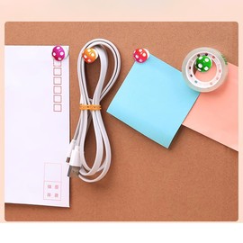 Colorful Mushroom Push Pins Cute Resin Mushroom Thumb Tack Decorative Pushpins for Home Office Bulletin Board Corkboard Hanging Posters Crafts and DIY Projects (27)