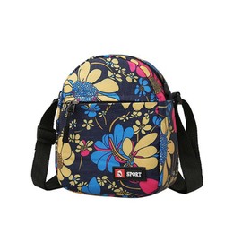 HSAJS Shoulder Bag Women's Printed Nylon Crossbody Bag Multi Pocket Messenger Bag Adjustable Wide Small Purse Handbag Travel Bag for Travel Sports & Leisure, blue