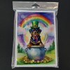 Caroline's Treasures DAC5600GCA7P Rottweiler St Patrick's Day Greeting Cards Pack