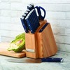 Farberware Edgekeeper Triple Riveted Slim Knife Block Set with Built