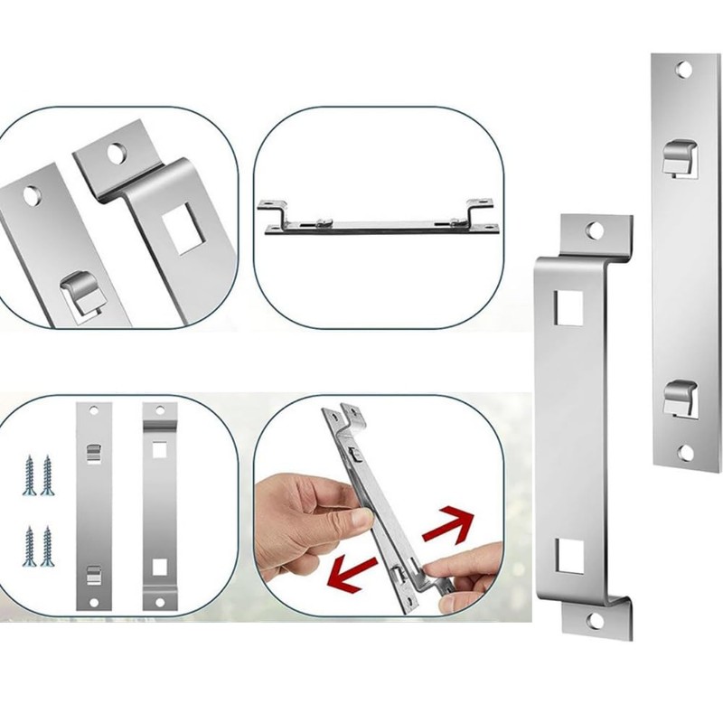 Naisfei Metal Bird Bracket，2 Sets with Screws, for Hanging Outside