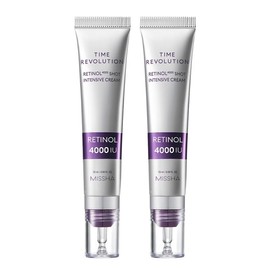 Missha Time Revolution Retinol 4000 Shot Intensive Cream 25ml 2 / 미샤 타임 레볼루션 레티놀 4000샷 집중 크림 25ml 2개