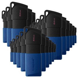 PSA Kit de 25 Memorias USB Kingston DTXM/64GB 3.1 En 1 Exodia M Permite Transferencias Rápidas El Diseño De Tapa Móvil Protege El Conector USB COMPUTO Y PAPELERIA