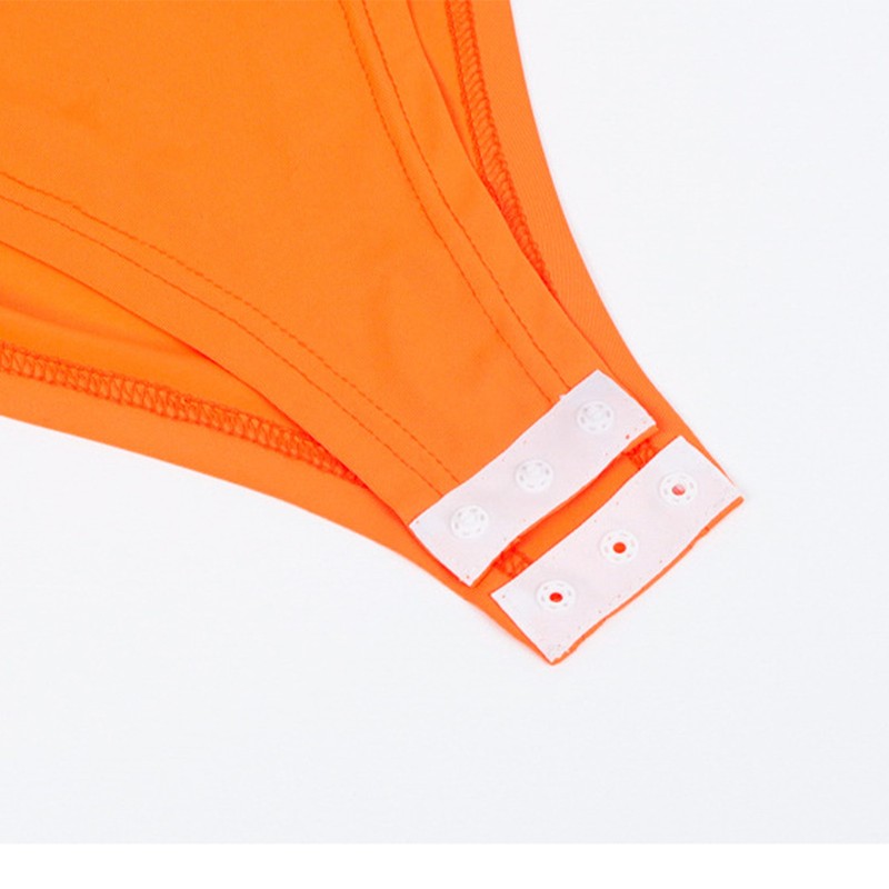 Women Long Sleeve Bodysuit Fashionable Charming Slim Fitting Body Leotard