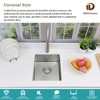 16 Inch Bar Sink Undermount, Delironexu 16x18 Small Bar Sink,