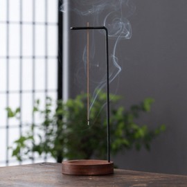 [HARGIO] Incense Stand, Ash Spill, Stylish, Hanging Incense Holder, Wooden, Metal, Incense, For Buddhist Altar, Incense Burner, Incense Holder, Incense Holder, Incense Holder, Incense Holder, For