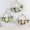 Artificial Garland Wood Pearl Decorative Flower Wreath Tea Garland Home