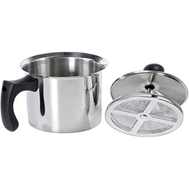 Ilsa Breakfast! 18/10 Cappuccino Stainless Steel Double Filter Cups 6 Capacity 80cl