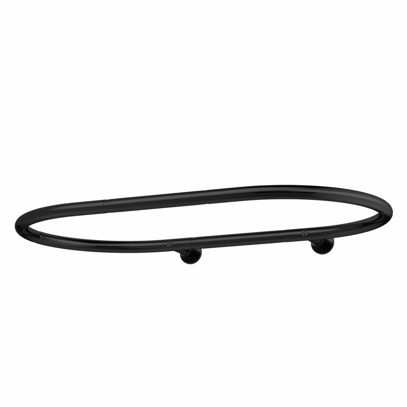 Hoop Shaped Shower Curtain Rod 58.3"x24" – Rustproof Square Oval