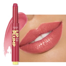 Erinde 2 in 1 Lipstick & Lip Balm, 24 Hours Hold, Hang-Lasting Lipstick, Waterproof Moisturising Lip Gloss, Nourishing Lips Makeup Stick Shimmer