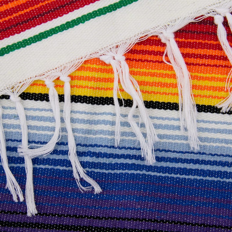 Time to Sparkle Mexican Serape Table Runner 14 x 84