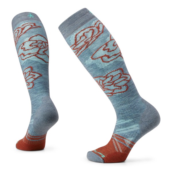 Smartwool Womens Ski FC Patterned OTC Socks S Pewter