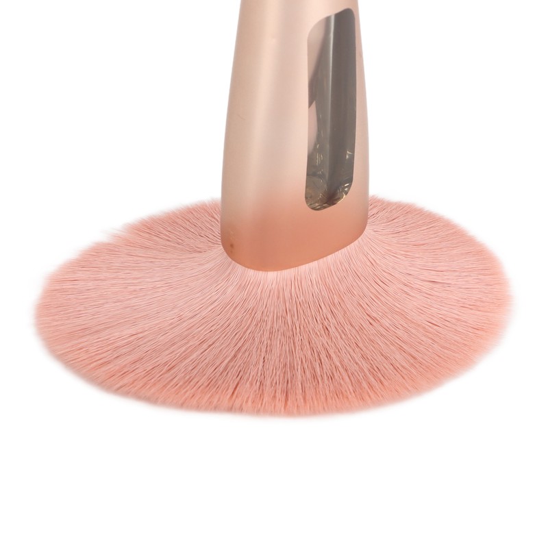 4 in 1 Makeup Brush Simple Elegant Portable Transparent Handle