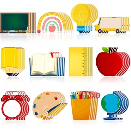 Zhanmai 1200 Pcs Back to School Sticky Notes Teacher Notepad Self Adhesive Writing Memo Pad for Kids Teens School Classroom Office Home Daily Reminders Notepad Supplies, 12 Styles