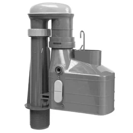 Wirquin Metro Rapid 3 Part Oblong Lever Flush Syphon 7.5 inch DSY8725, Grey/Black, 7.5/2.25-Inch