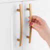 ASKANO 5 Inch Hole Centers, Antique Brass Curved Bar Kitchen