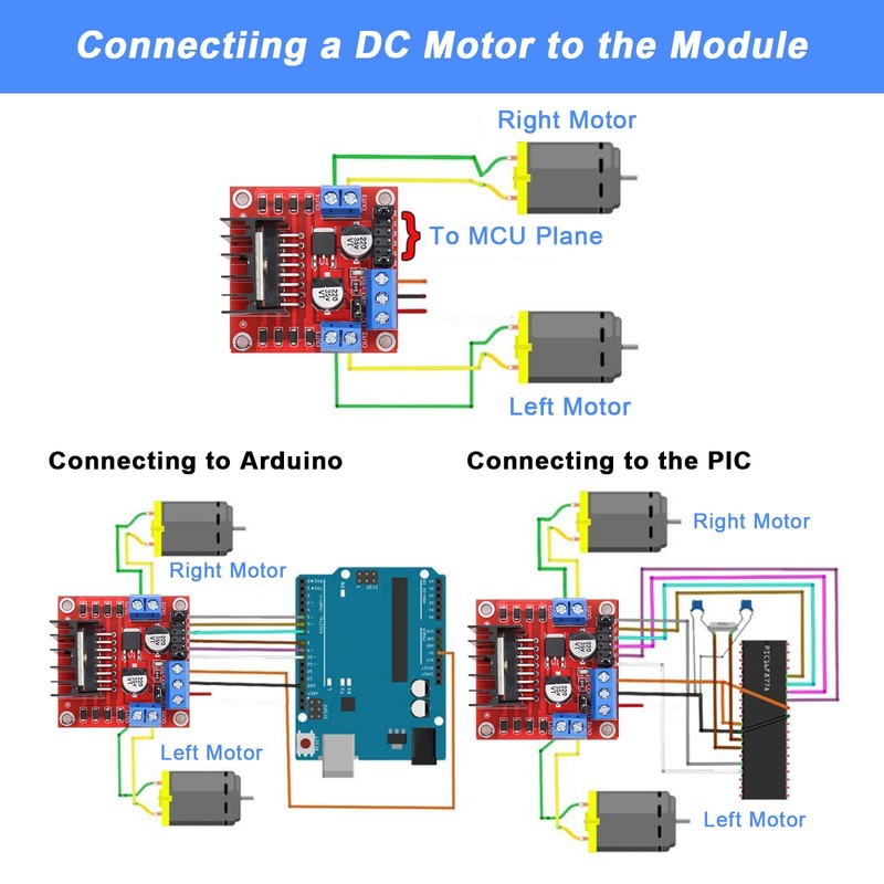 L-298N Motor Drive Controller Board Module Dual H Bridge DC