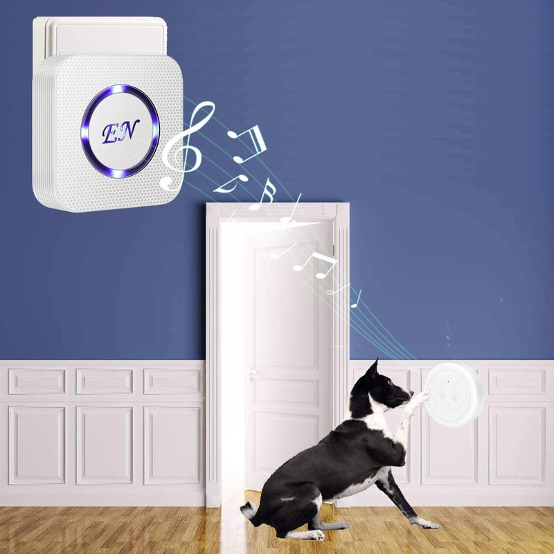 EverNary Dog Door Bell, Wireless Doggie Doorbells for Potty Training,