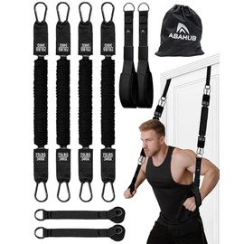 Abahub Ligas Resistencia para Ejercicio, Ligas para Ejercicio, Gym en Casa | Incluye 2 Agarres para gym, 2 Anclajes de Puerta, Bandas de Resistencia p