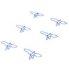 100pcs Blue Birds Paper Clips Creatively Cute Plated Metal Bookmark
