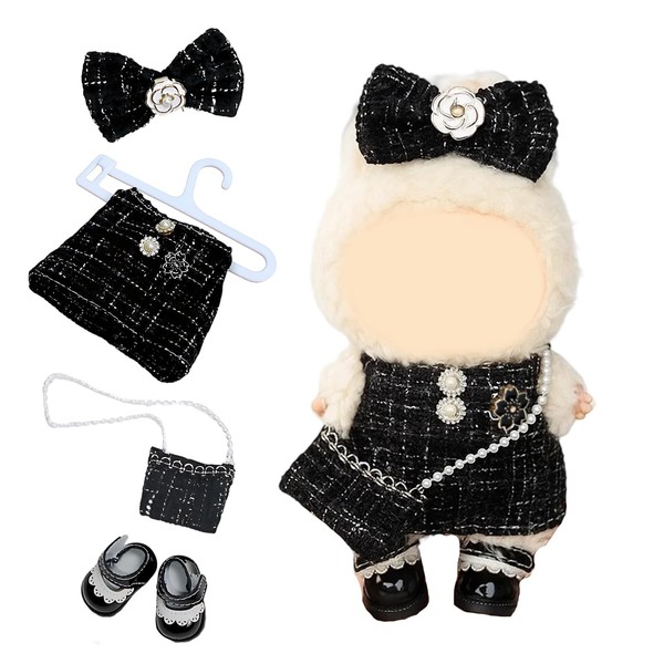 Doll Clothes,Clothes Accessories,5-Piece Doll Outfit Set,Fashionable Plush Doll Accessories Suitable