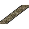 35270-V10 10 Metres 35 mm Black and Gold Jacquard Woven