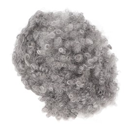 Curly Gray Short Afro Wig Synthetic Hairstyles Grey Black Short Hair With Bangs for Lady Women