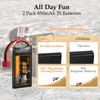 VICMILE 7.4V Lipo Battery Super Thin 2S 850mAh RC Battery