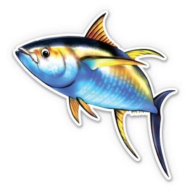 Tuna - 12" Vinyl Sticker Waterproof Decal