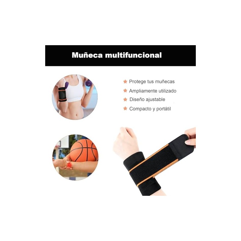 Lumbor37 Muñequeras Gym, Muñequera Ortopedica 2 Pack