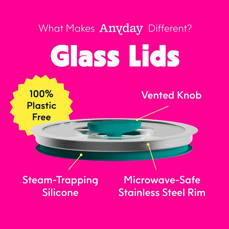 Anyday 4-Pc Microwave Cookware & Glass Food Storage Set with
