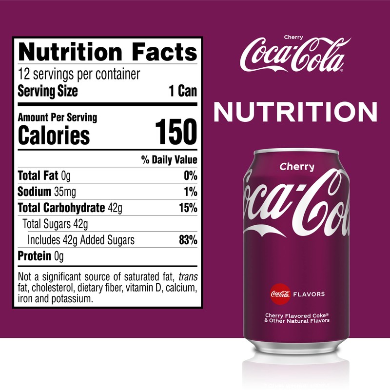 Coca-Cola Fridge Pack Bundle, Cherry, 12 Fluid Ounce