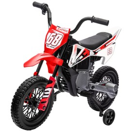 Forever Source 12V Kids Ride On Motorcycle w/Treaded Tires, Kids Motorcycle w/Music, Bluetooth, Spring Suspension, 3.11mph Top Speed, Ages 37-96 Months, Red