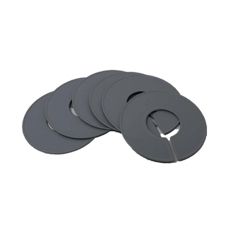 Grey Round Plastic Blank Rack Size Dividers - Multi-Pack (10)