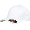 Flexfit Adult Wooly Combed Cap - White S/M