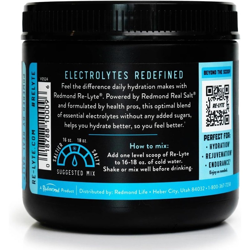 REDMOND Re-Lyte Hydration Electrolyte Powder Mix (Unflavored)