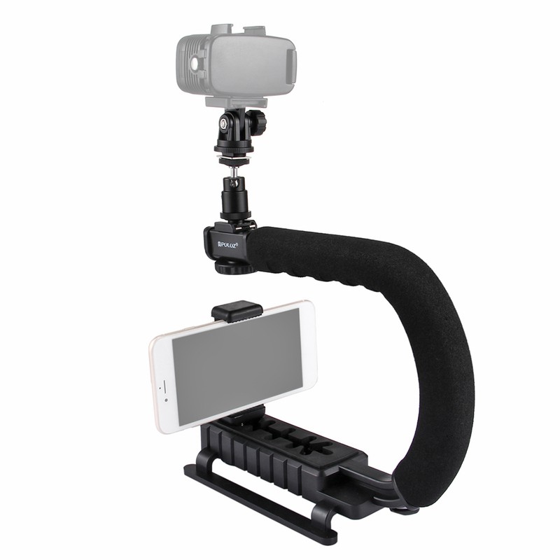 PULUZ U-Shaped Portable Handheld Camera Holder Video Handle DV Bracket