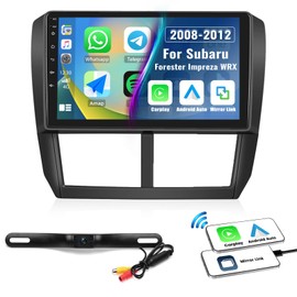 Zomolither 9 Inch HD Touch Screen Car Radio Stereo for Subaru Forester Impreza WRX 2008-2012 with Apple CarPlay Android Auto Bluetooth Car MP5 Player Mirror Link FM Radio USB SWC + Backup Camera