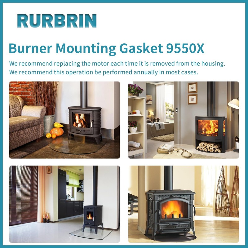RURBRIN 9550X Burner Mounting Gasket Replacement Compatible with Universal &