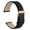 WOCCI 18mm Watch Strap with Rose Gold Buckle, Elegant Genuine