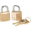 Master Lock Padlock, Solid Brass Lock, 3/4 in. Wide, 120T
