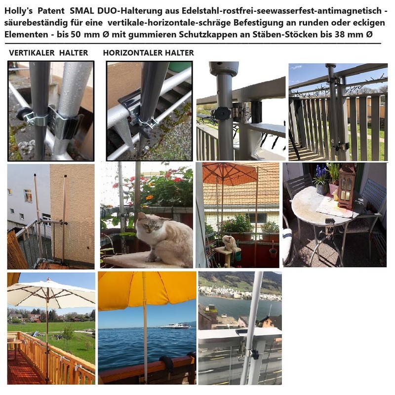 5 x Balcony Cat Nets – Holder – Stainless Steel
