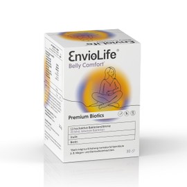 EnvioLife Belly Comfort® 30 Capsules: Biotin Supplement to Maintain Normal Mucous membranes, Lactic Acid Bacteria and Inulin