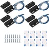 GUUZI 4 Sets Black Magnetic Switch, Wiring NO/NC, Recessed Door
