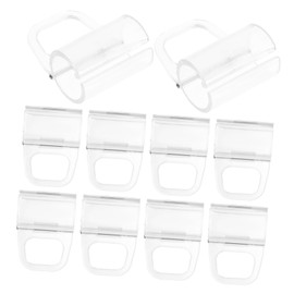 TOVINANNA 30pcs Transparent Roller Window Shades Pull Handles Blinds Pulls for Rod Easy Install Curtain Clips for Use