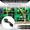 Hihaha Ratchet Tie Down Straps/Heavy Duty Tensioning Belts Motorcycle Trailer